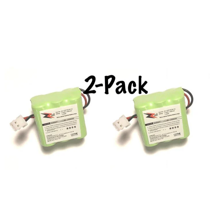 2-Pack ZZcell Battery for Dogtra Transmitter DC-7, 1100NC, 1200NC, 1202NC, 1202NCP, 1400NCP, 1500NCP, 1600NCP, 1700NCP, D500B, D500T, RRD, RRS, 300mAh Dog Collar