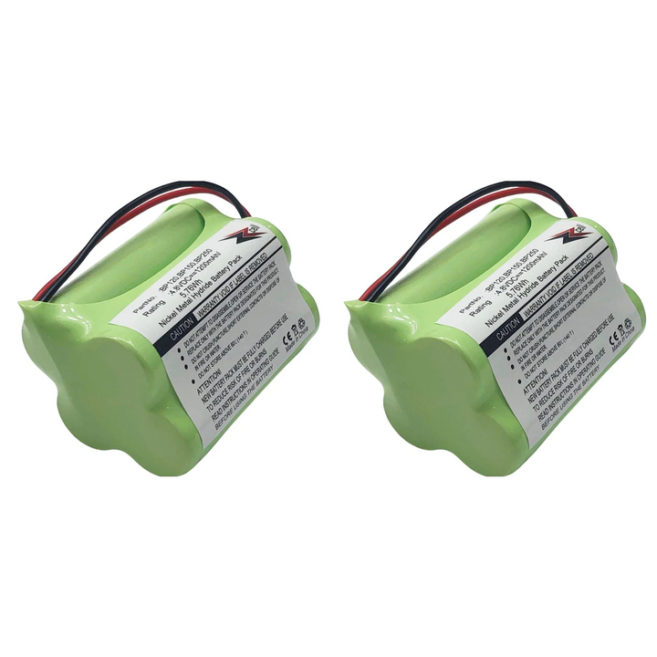 2-Pack ZZcell Battery For RADIO SHACK 20-520, Pro-90 TRUNK TRACKERS BC250D, BC296D 1200 mAh