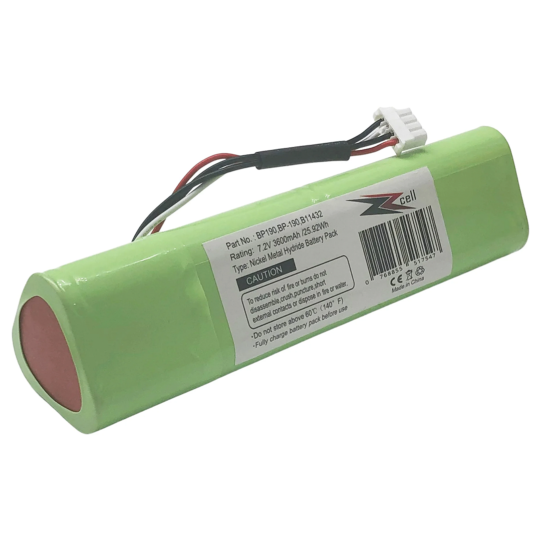 ZZcell Battery Compatible for Fluke BP190, BP-190, B11432, 677390 Scopemeter 192, 192B, 196, 196B, 196C, 199, 199B, 199C Analyzers 433, 434, 435, 190M, 7.2V 3600mAh