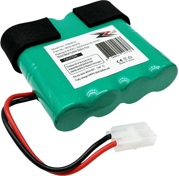 ZZcell Battery Compatible with Pool Blaster Max CG Water Tech Vacuum 9630-BHPB, 8C2219MF-AF 9.6Volts 3000mAh