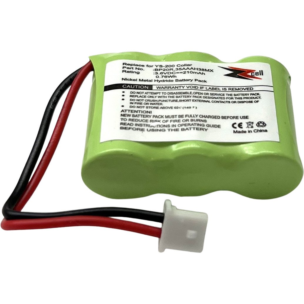 ZZcell Battery for Dogtra Receiver 175NCP, 200NCP, 202NCP, 280NCP, 282NCP, 300M, 302M, 7000M, 7002M, EF-3000 Old, YS-200 Remote Controlled Dog Training Collar