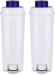 2-Pack Spring Source Coffee Espresso Machine Water Filter Replacement For DeLonghi DLS002, SER3017, 551329811, ESAM, ECAM, ETAM Series
