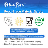 2-Pack PrimaPure Espresso Coffee Machine Water Filter Replacement For Jura Capresso Clearyl White 64553 / 01 Certified To NSF / ANSI 42 by IAPMO R&T