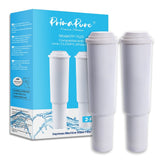 2-Pack PrimaPure Espresso Coffee Machine Water Filter Replacement For Jura Capresso Clearyl White 64553 / 01 Certified To NSF / ANSI 42 by IAPMO R&T