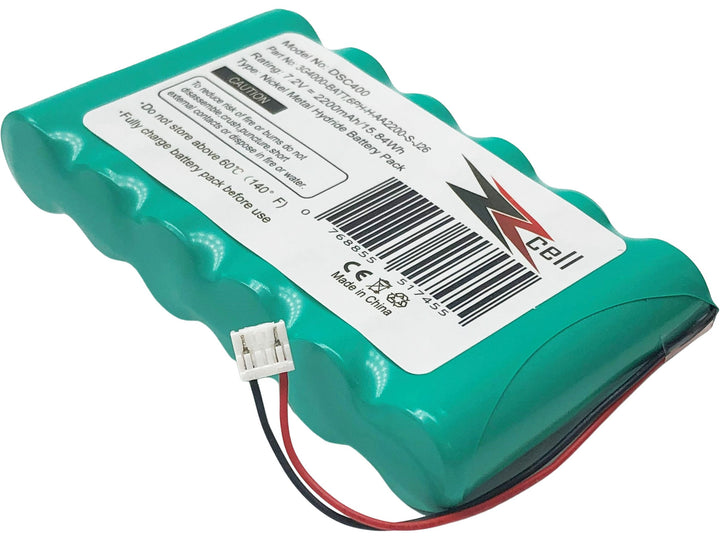 ZZcell Battery Replacement for DSC 3G4000-BATT 6PH-H-AA2200-S-J26 DSC 3G4000 Cellular Communicato Alarm System 7.2V 2200mAh