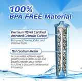 3-Pack PrimaPure Coffee Machine Water Filter Replacement for Jura Clearyl Blue 71445, 67879, ENA3, ENA5, J6, J9, J95 Certified To NSF / ANSI 42 by IAPMO R&T