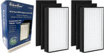 2-Pack PrimaPure H13 True HEPA Filter Replacement for Filtrete Room Air Purifier 1150101, FAP-C02-A2, FAP-C03-A2, FAP-T03-A2, FAP-SC02L, 2 HEPA Filters + 4 Carbon Filters