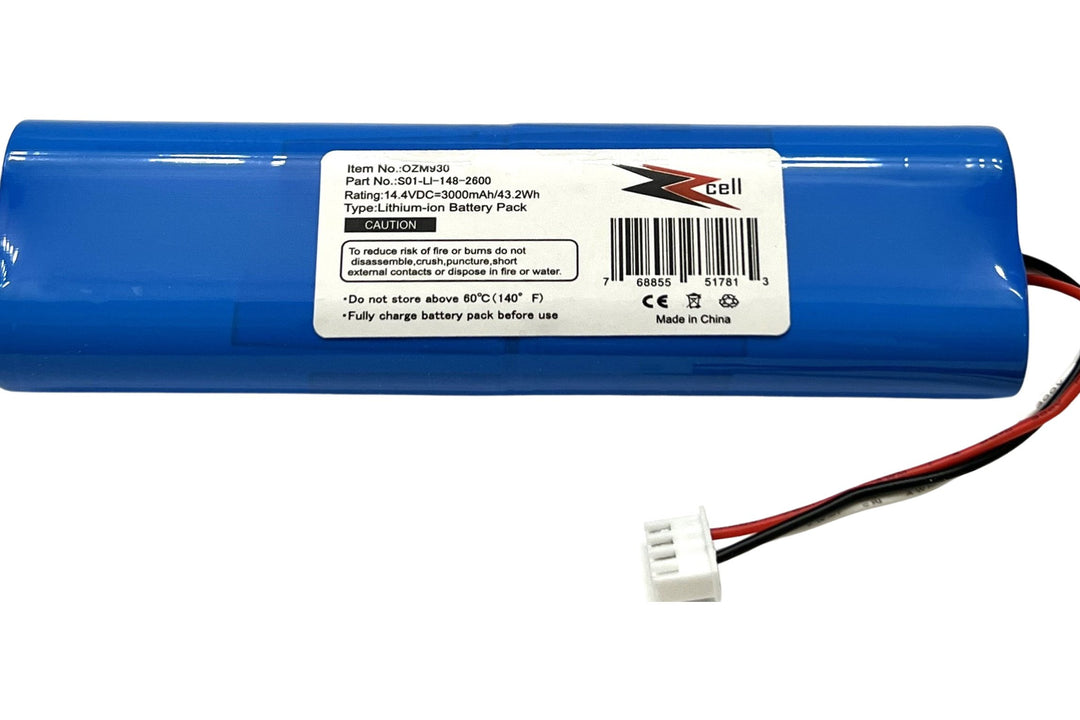 ZZcell Battery Replacement for Ecovacs Deebot Ozmo 900, 901, 905, 930, 937, 920, DG36, DG70, DG3G, DX55, T5 Neo, O900, 14.4Volts 3000mAh